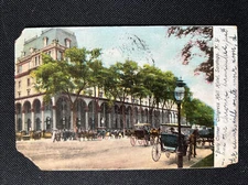 Busy Corner Congress Hall Hotel Saratoga Springs NY -PM Sept 8 1906 SC# 300