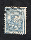 Uruguay 1866 stamp Mi#33C pos 35 Diff Cancellation used #21