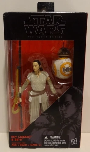 STAR WARS 6 Inch REY Black Series Figure Force Awakens Hasbro #02 MISB