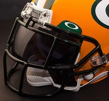 GREEN BAY PACKERS NFL Schutt EGOP Football Helmet Facemask/Faceguard DARK GREEN
