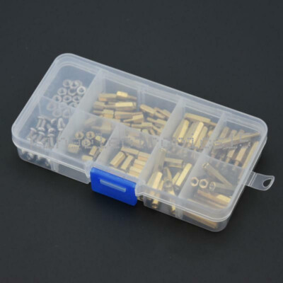 120Pcs M3 Male Female Brass Standoff Spacer PCB Board Hex Screws Nut Assortment