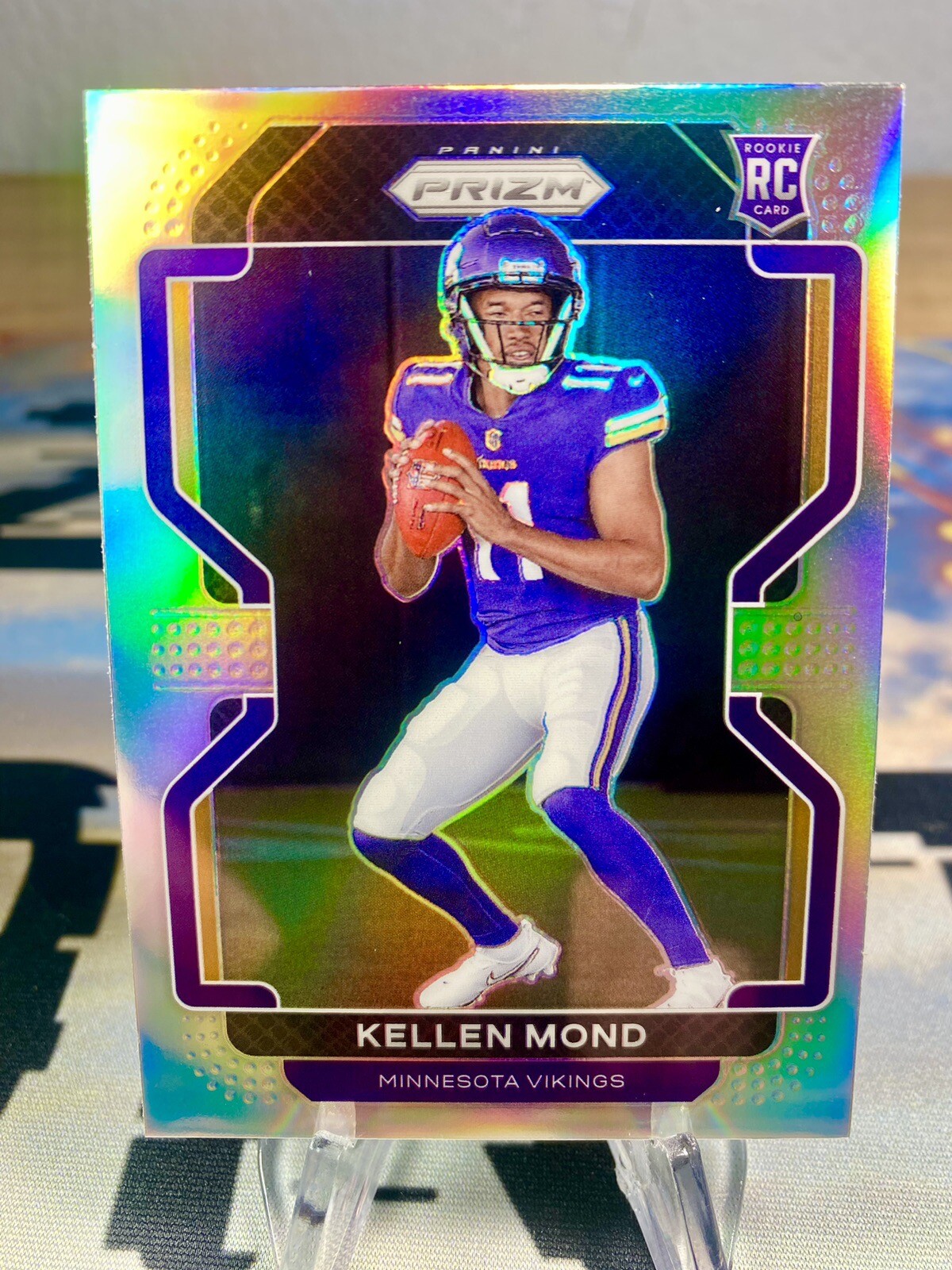 2021 Kellen Mond Panini Prizm Silver Prizm Rookie Card #351