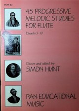 45 Progressive Melodic Studies for Flute