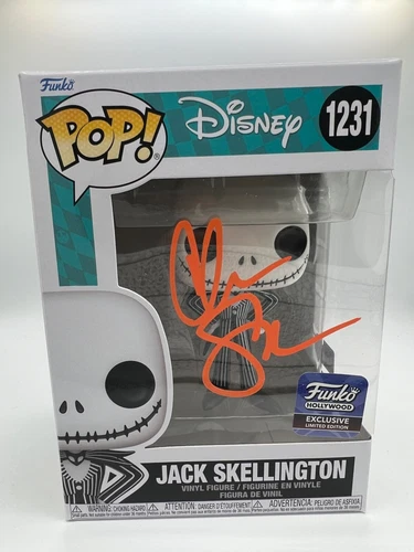 SIGNED Funko Pop! DISNEY JACK SKELLINGTON #1231 COA AUTHENTICATED Free Ship