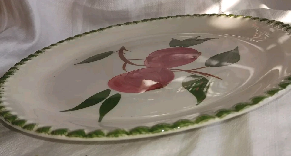 Quaker Apple by Blue Ridge Southern Potteries Dinner Plate 9.5" Hand painted EUC - Image 4 of 4