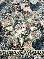 Duvet Cover Twin Single Patchwork Country Homemade 81 x 79 Farmhouse Chic