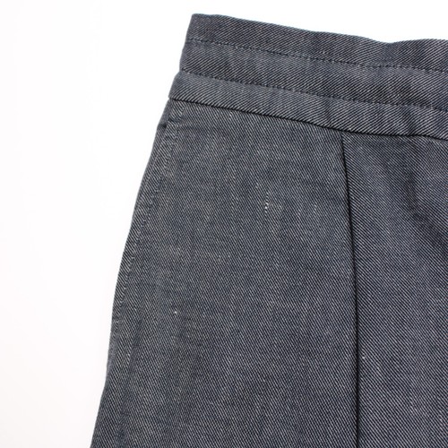 Incotex NWT Chinos / Casual Pants Sz 50 (US 34) Carrot Fit in Blue Cotton/Linen - Picture 3 of 14