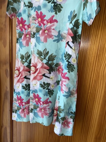Matilda's Wardrobe Dress New Tags Age 12 Years Floral Green Mint Short Sleeved - Picture 5 of 7