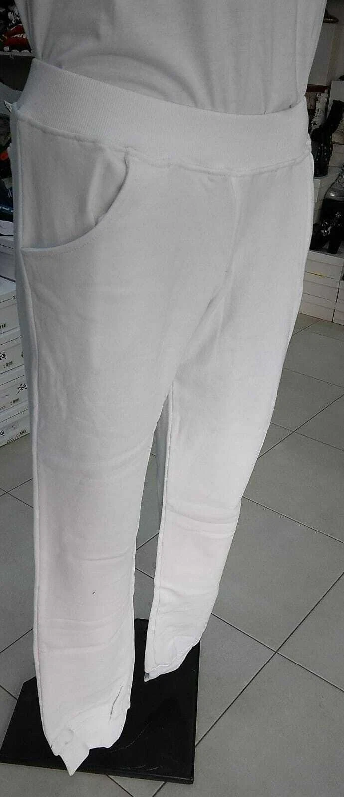 BALDININI SWEATPANTS men man white with black logo size L BLD08ALZ - product detail image 4