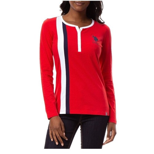 Long Sleeve Henley Jersey Tee 