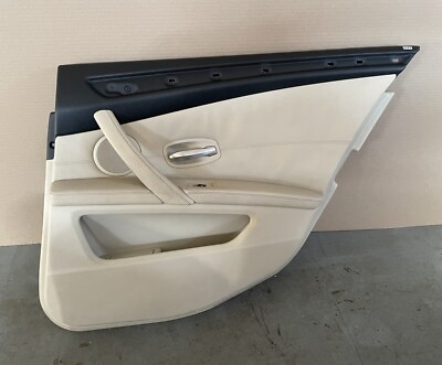 2008-2010 BMW 535I E60 REAR RIGHT PASSENGER DOOR PANEL TRIM COVER LEATHER OEM