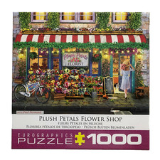 PLUSH PETALS FLOWER SHOP 1000 pc jigsaw puzzle EUROGRAPHICS