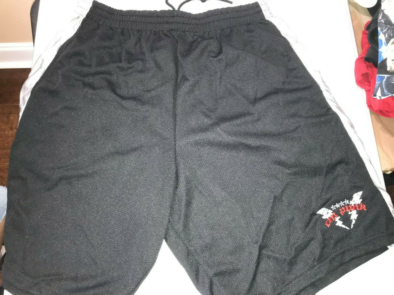 WWE AUTHENTIC CM PUNK BASKETBALL SHORTS YOUTH BOYS LARGE NEW | eBay