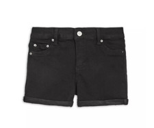 Aqua Girls' Rolled Cuff Shorts Black Big Kid Size 16 2471