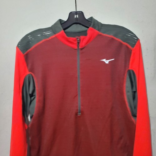 Mizuno Shirt Mens Small Red Long Sleeve Japan Engineered - Picture 4 of 13