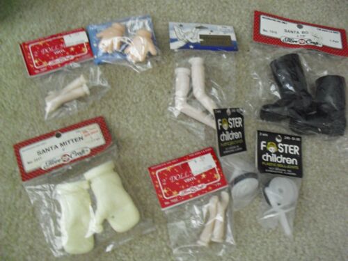 Lot of Vintage Plastic and Vinyl Doll Parts Arms Legs Boots More NIP - Picture 1 of 1