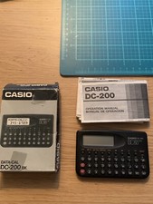 CASIO DATA CAL DC-200 BK DATA BANK PDA CALCULATOR Vintage Working Original Box