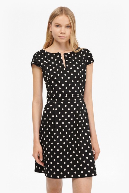 french polka dot dress