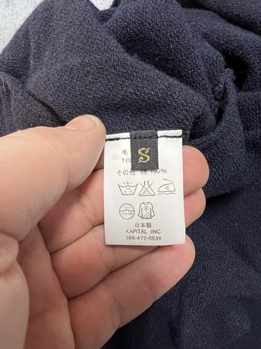 Blazer chaqueta polar Kapital azul índigo hecho en Japón - Imagen 12 de 14