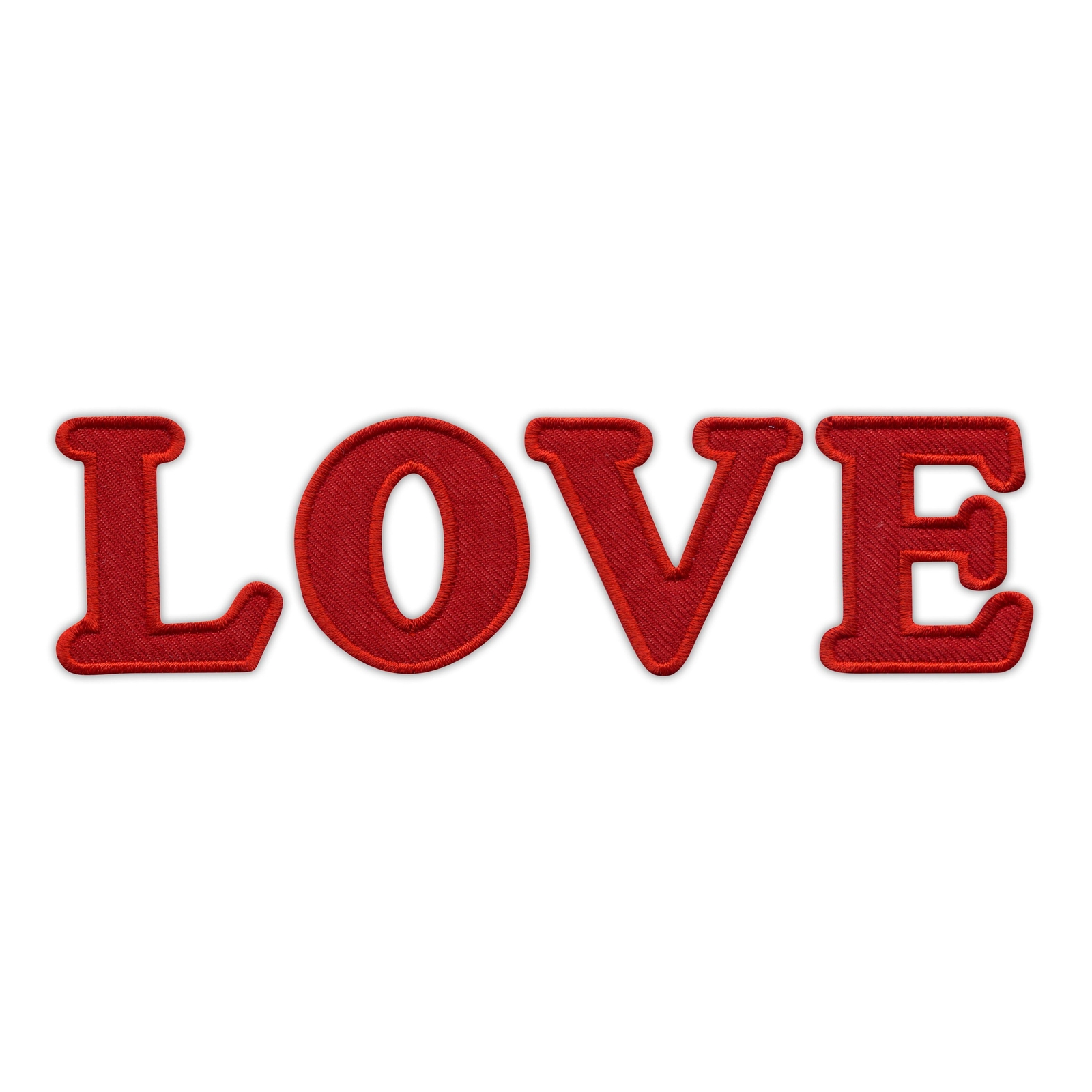 LOVE Embroidered Iron-On Patch Badge with Inscription