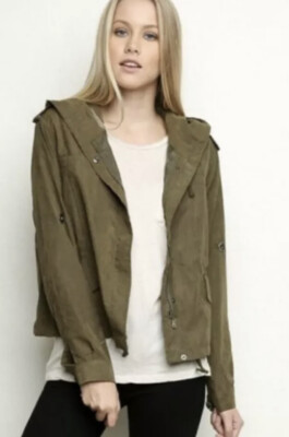 green brandy melville zip up