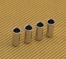 BSF-L-N (4) Long Barrel 3/8" Bass Body String Ferrules - Nickel