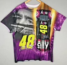 NWT Hendrick Motorsports Shirt AOP Jimmie Johnson #48 Ally All Over Print Size L