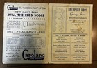 1955 Cincinnati Reds Score Book Signed by Washington Senators 16 Signatures — photo 3