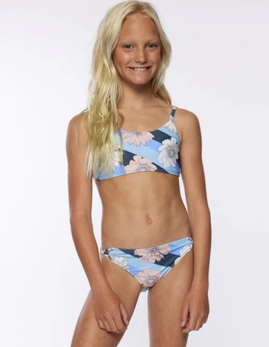 NEW Oneill Girls “Roxbury” Scoop Bralette swim set in blue -Size 10 - Picture 8 of 12