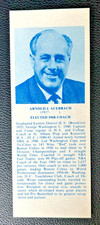 1968 Basketball Hall of Fame Red Arnold Auerbach Bookmark NRMT