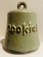 Vintage McCoy Bell Cookie Jar Gold Speckled L...