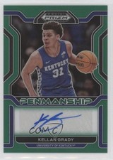 2022-23 Panini Prizm Draft Picks College Penmanship Green Kellan Grady Auto 00ah