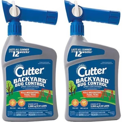 2-pack Cutter 32 oz. Backyard Bug Control Concentrate Kills mosquitoes, spiders,