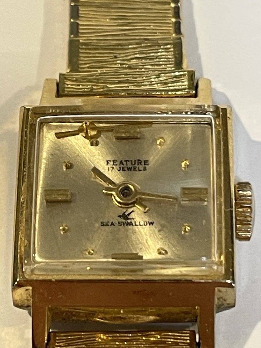 rim シーガル Vintage Sea-Gull Sea Swallow 19 Jewel Mechanical Watch - Parts or