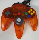 Genuine Nintendo 64 Controller - NUS-005 Transparent Orange - Untested Recently