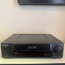 Sony VCR SLV-440 VHS Player DA Pro 4-Head Recorder Player NO REMOTE Tested AH