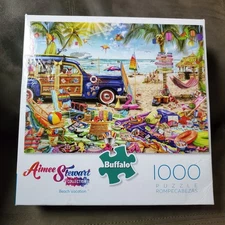 Buffalo Games - Aimee Stewart - Beach Vacation - 1000 Piece Puzzle - Complete!