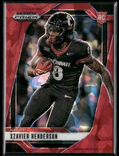 2025 Panini Prizm Draft Picks #15 Xzavier Henderson Prizms Red Ice