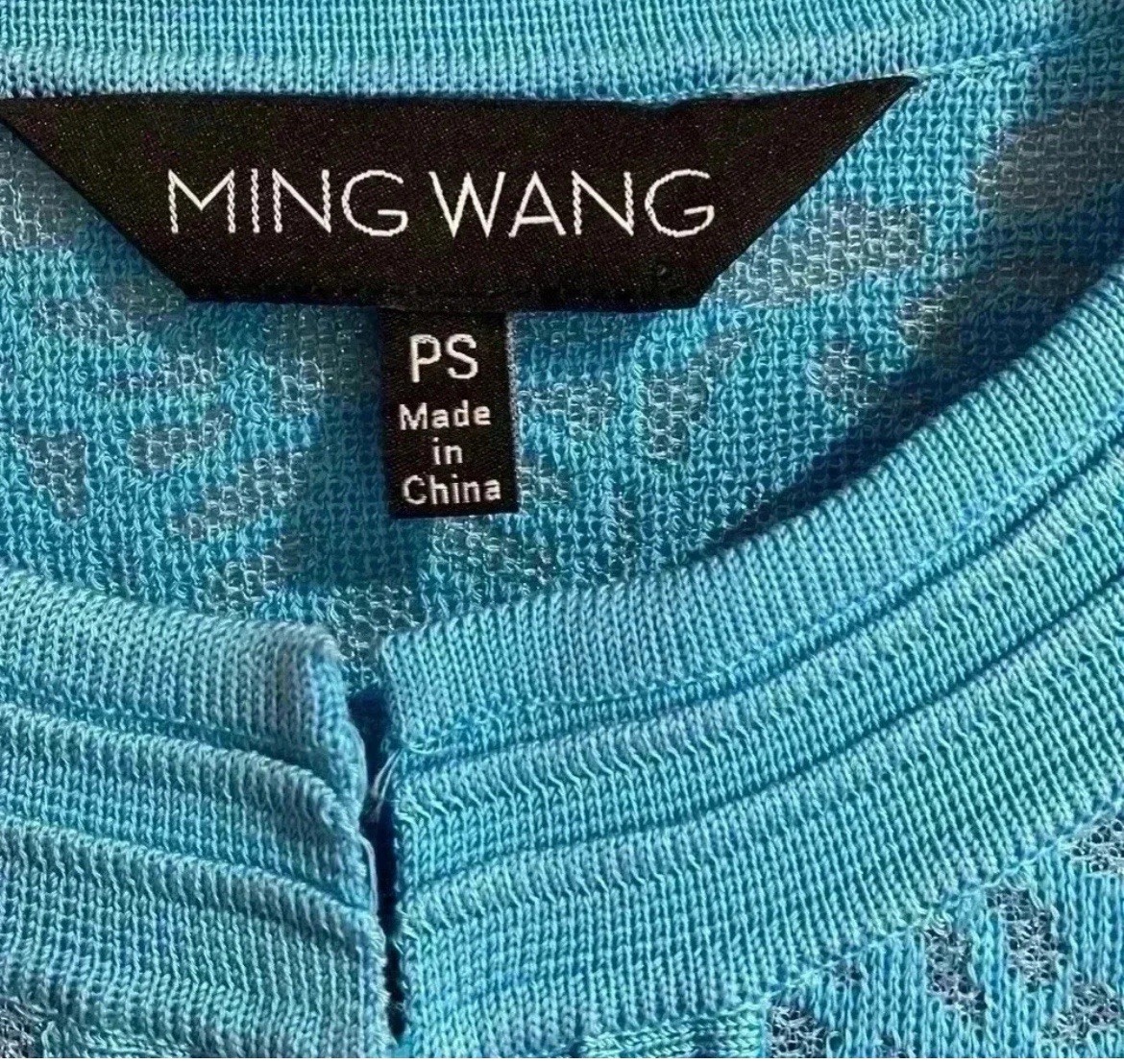 Ming Wang Vibrant Blue Patterned Jacket Cardigan … - image 10