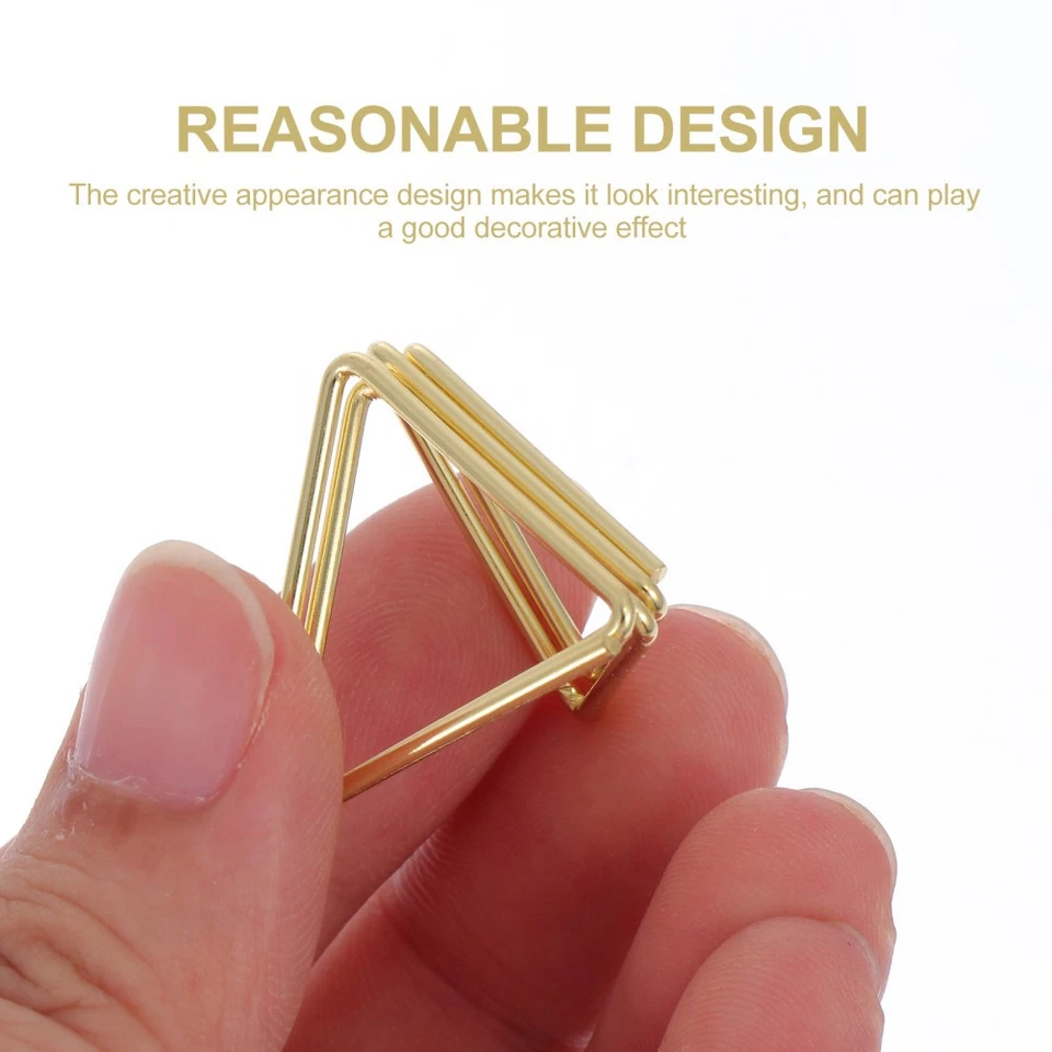 25Pcs Double Triangle Memo Clips Photo Clips Business Cards Clamps Photo Clips - Image 2 of 4
