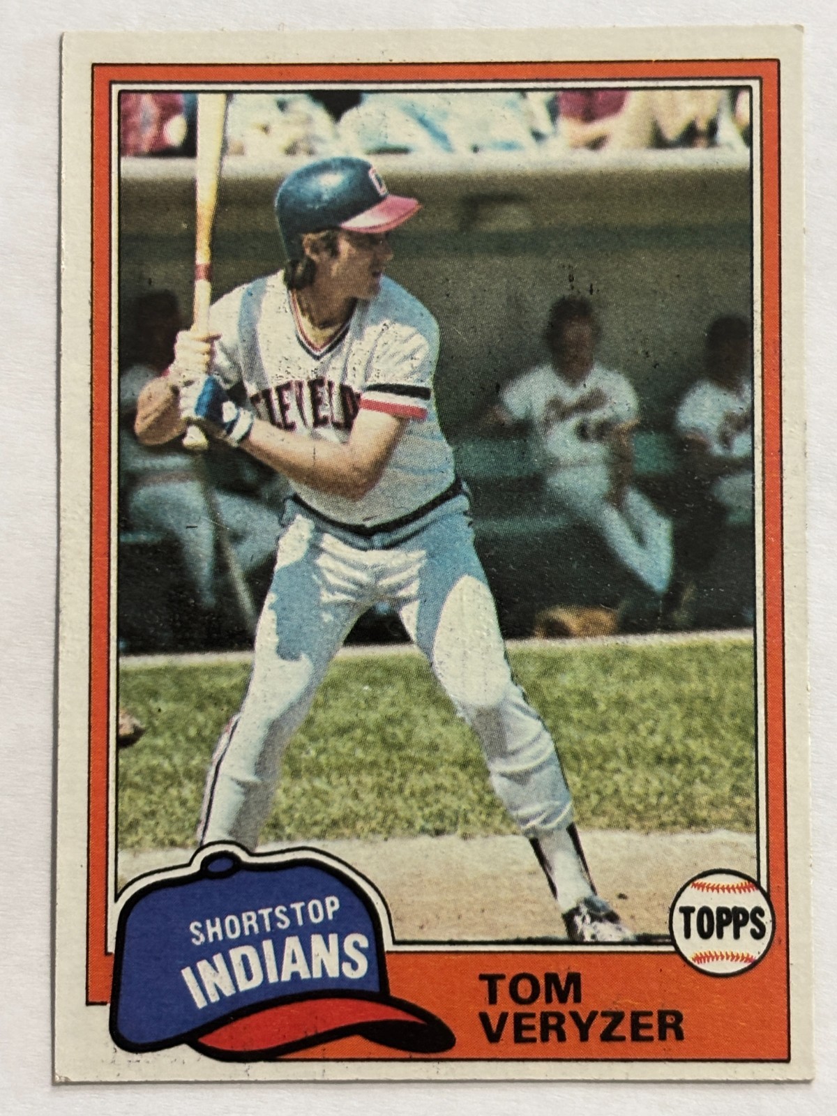 1981 Topps #39 Tom Veryzer Cleveland Indians