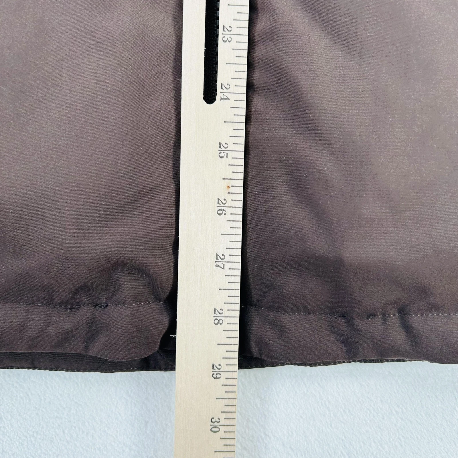 B. Draddy Vest Mens Large Brown Lawrence Goose Down Puffer Golf Full Zip NEW! image 5