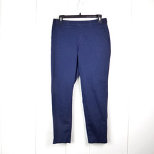 Uniqlo Pants Womens SZ L Skinny Cropped Mid Rise Pull On Dress Business Casual