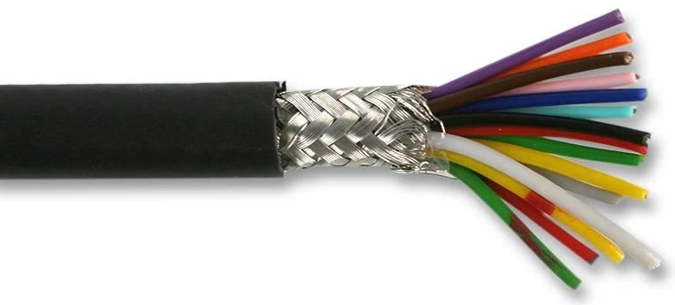 MULTICOMP PRO - Kabel Skrin 15-Teras 0.1mm, Hitam, 25m - Image 1 of 1