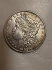 1902 Morgan Dollar F Fine 90% Silver $1 US Coin Collectible