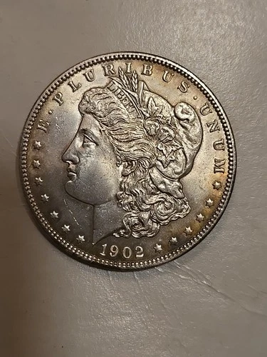 1902 Morgan Dollar F Fine 90% Silver $1 US Coin Collectible