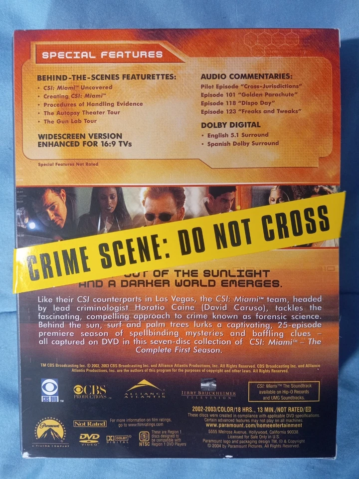 CSI: Miami: Season 1,2,3,4,5,6,7 1-7 DVD Set Lot David Caruso - Image 3 of 4