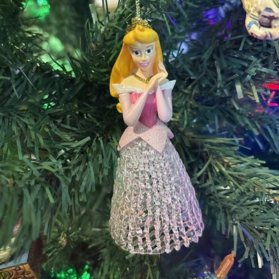 Disney PRINCESS Aurora GLASS BELL ORNAMENT Glass Lace Dress Collectible  2006 | eBay