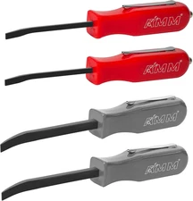 AMM 4 PCS Pocket Pry Bar Set, Mini Pry Bar with Magnet Top and Pocket Clip, 4.5"