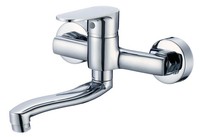 Wandbatterie Einhebelmischer SpüLenarmatur Schwenkauslauf Wasserhahn Chrom